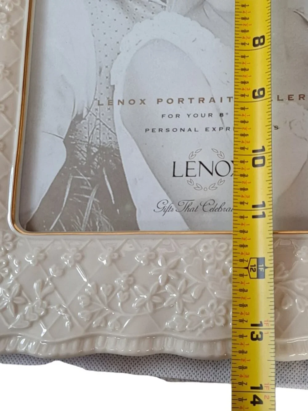 Lenox Wedding PromisesCollection 8X10 Ivory Porcelain Floral Picture Frame